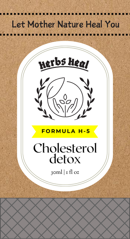 Lowers Fat & Cholesterol 100% Naturally - H5 ( Powerfull Blend of 5 Organic Herbs) - 30ml   ⭐️⭐️⭐️⭐️⭐️