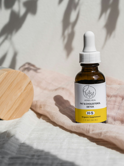 Lowers Fat & Cholesterol 100% Naturally - H5 ( Powerfull Blend of 5 Organic Herbs) - 30ml   ⭐️⭐️⭐️⭐️⭐️